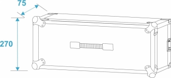Roadinger Effektrack CO DD, 5HE, 24cm