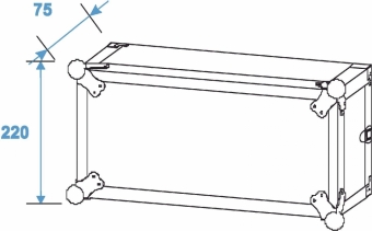 Roadinger Effektrack CO DD, 4HE, 38cm