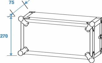 Roadinger Effektrack CO DD, 5HE, 40cm