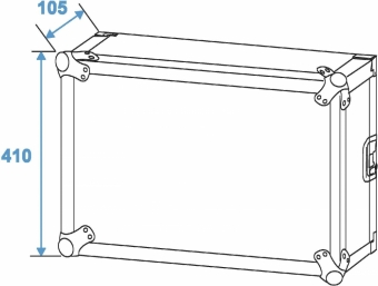 Roadinger Verstärkerrack PR-2, 8HE, 47cm