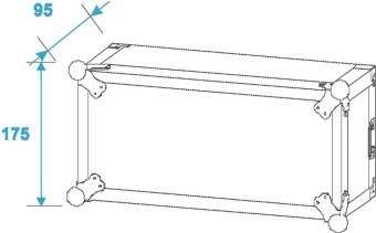 Roadinger Verstärkerrack PR-1, 3HE, 47cm tief