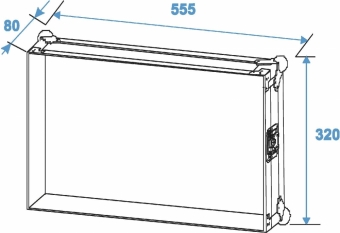 Roadinger Rack Profi 6HE 45cm