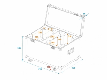 Roadinger 2x TMH-X5 mit Rollen