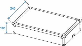 Roadinger Mixer-Case Profi MCA-19-N, 3HE