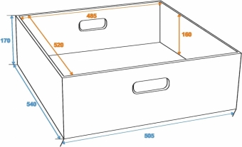 Roadinger Einsatzkasten für Tour-Case