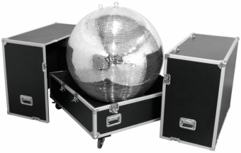 Roadinger Flightcase Spiegelkugel 100cm