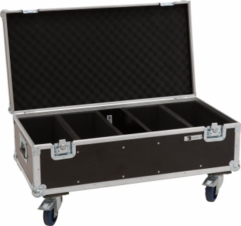 Roadinger Flightcase 4 x Audience Blinder 2x100W mit Rollen