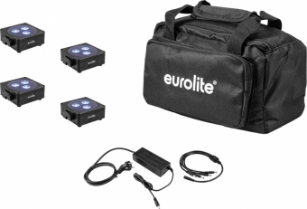 Eurolite Akku Flat Light 3 sw Bundle III