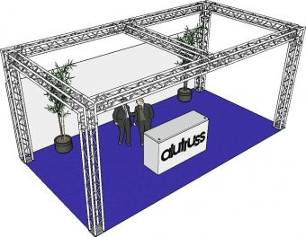 Alutruss Traversenset QUADLOCK 6082 Rechteck 7,71x4x3,5m (BxTxH)