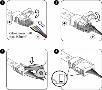 Eurolite LED Strip Einspeiser 3Pin 10mm