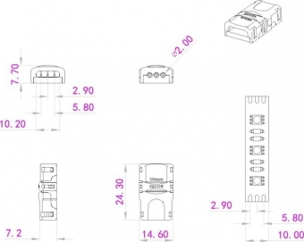 Eurolite LED flexibler Strip-Verbinder 3Pin 10mm