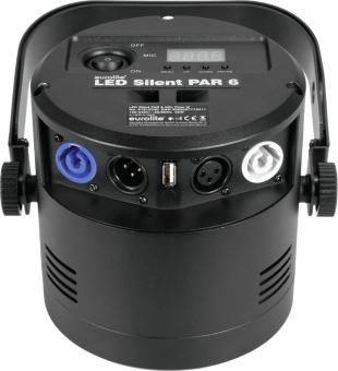 4er Bundle Eurolite Led Silent Par 6 QCL + Softbag