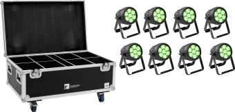 8er Bundle Eurolite Led IP PAR 7x10W RGBL