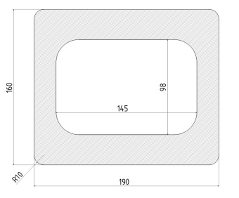 Frässchablone für AH8708 (Contour)