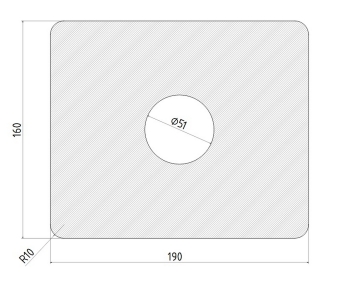 Frässchablone für AH SM720 (Cut-Out)