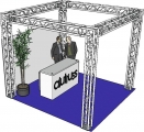 Alutruss Messestand Quadlock 6082 Quadrat Alutruss Messestand Quadlock 6082 Quadrat
