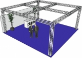 Alutruss Messestand Quadlock 6082 Quadrat 7,71x7,71x3,5m Alutruss Messestand Quadlock 6082 Quadrat 7,71x7,71x3,5m