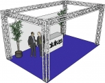 Alutruss Messestand Quadlock 6082 Rechteck 7x4x3,5m Alutruss Messestand Quadlock 6082 Rechteck 7x4x3,5m