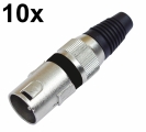 10 x Omnitronic XLR Stecker 3pol 10 x Omnitronic XLR Stecker 3pol