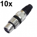 10 x Omnitronic XLR Buchse 3pol 10 x Omnitronic XLR Buchse 3pol