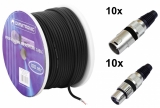 Omnitronic Mikrofonkabel sw + Steckerset Omnitronic Mikrofonkabel sw + Steckerset