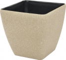 Europalms Dekotopf Stona-47, eckig, beige Europalms Dekotopf Stona-47, eckig, beige
