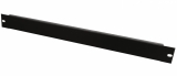 Frontplatte Z-19U, Stahl, schwarz 1HE Frontplatte Z-19U, Stahl, schwarz 1HE