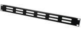 Frontplatte Z-19U mit Lüftung sw 1HE Frontplatte Z-19U mit Lüftung sw 1HE