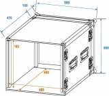 Roadinger Verstärkerrack PR-2, 10HE, 47cm