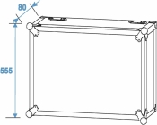 Roadinger Rack Profi 10HE 45cm mit Rollen