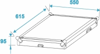 Roadinger Kombi-Case 10HE mit Rollen