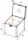 Roadinger Flightcase Spiegelkugel 30cm