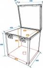 Roadinger Flightcase Spiegelkugel 40cm