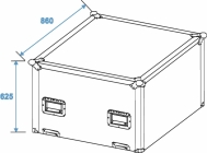 Roadinger Flightcase Spiegelkugel 75cm