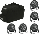 Eurolite Set 5x LED SLS-180 + Softbag