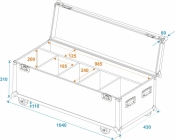 Roadinger Flightcase 4x LED Umbrella