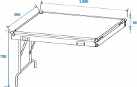 Roadinger Spezial-Stage-Case Profi mit Rollen