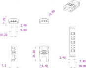 Eurolite LED flexibler Strip-Verbinder 3Pin 10mm