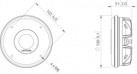 Lavoce DN14.300T 1,4 Zoll  Kompressionstreiber, Neodym