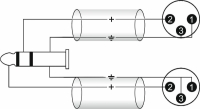 Adapterkabel 3,5 Klinke/2xXLR(M) 1,5m