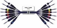 Omnitronic Snake-Kabel 8xKlinke/8xKlinke stereo 15m
